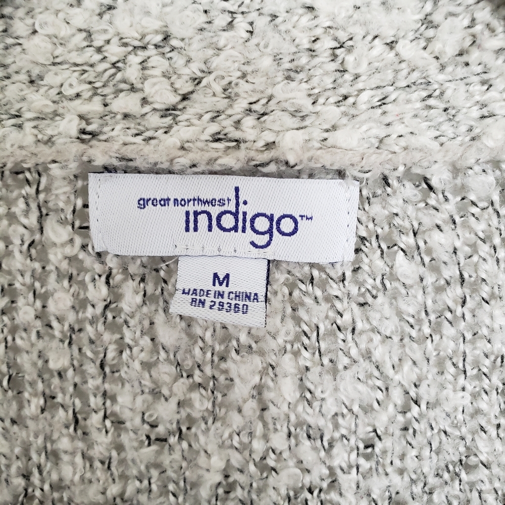 Women's Open Cardigan Sweater - Picture 3 of 6